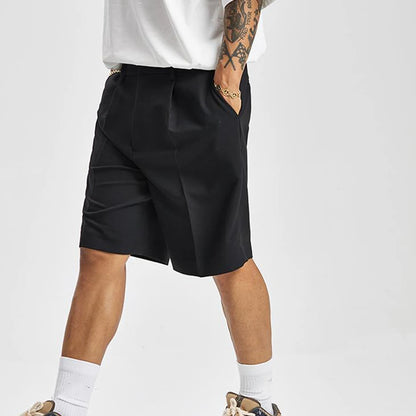 Shorts Straight Solid Casual Korean Streetwear