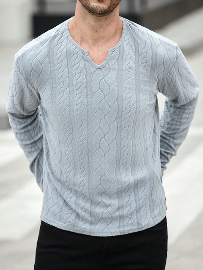 Camiseta CasualCool Casual de Manga Longa Ajuste Solto