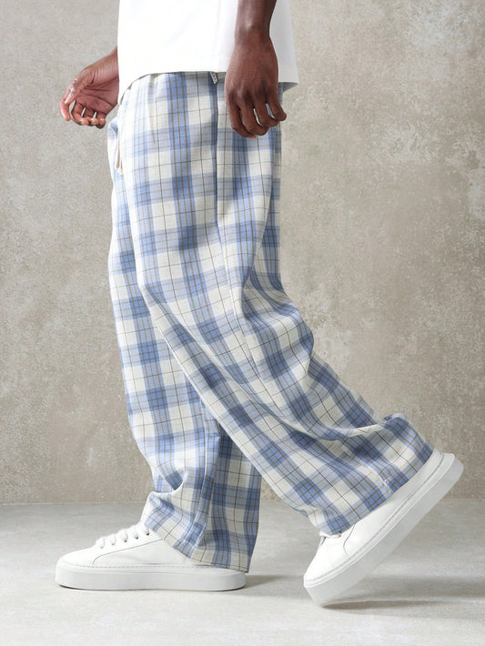 Calça SUMWON Solta Xadrez com Cordões