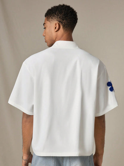 Camisa UrbanChill StreetEZ Florals de Manga Curta