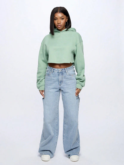 Moletom Oversized Cropped Loungewear