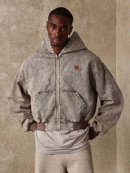 Moletom Bomber Crop Fit