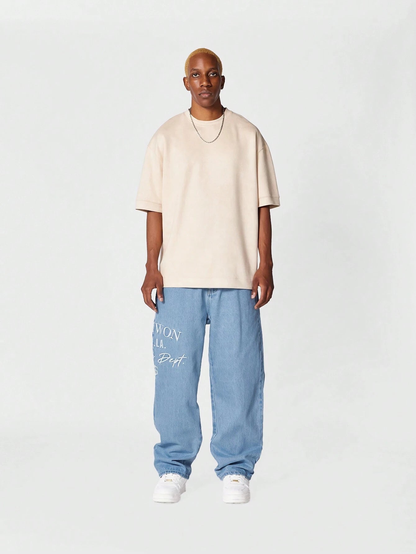 Calça SUMWON Denim reta com bordado