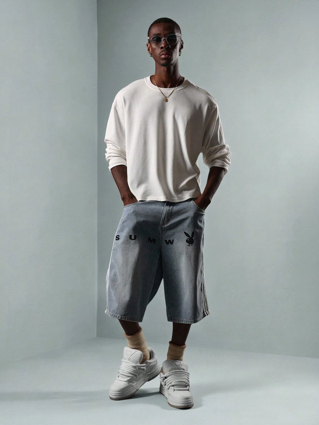 Shorts PLAYBOY X SUMWON Jeans List Oversized