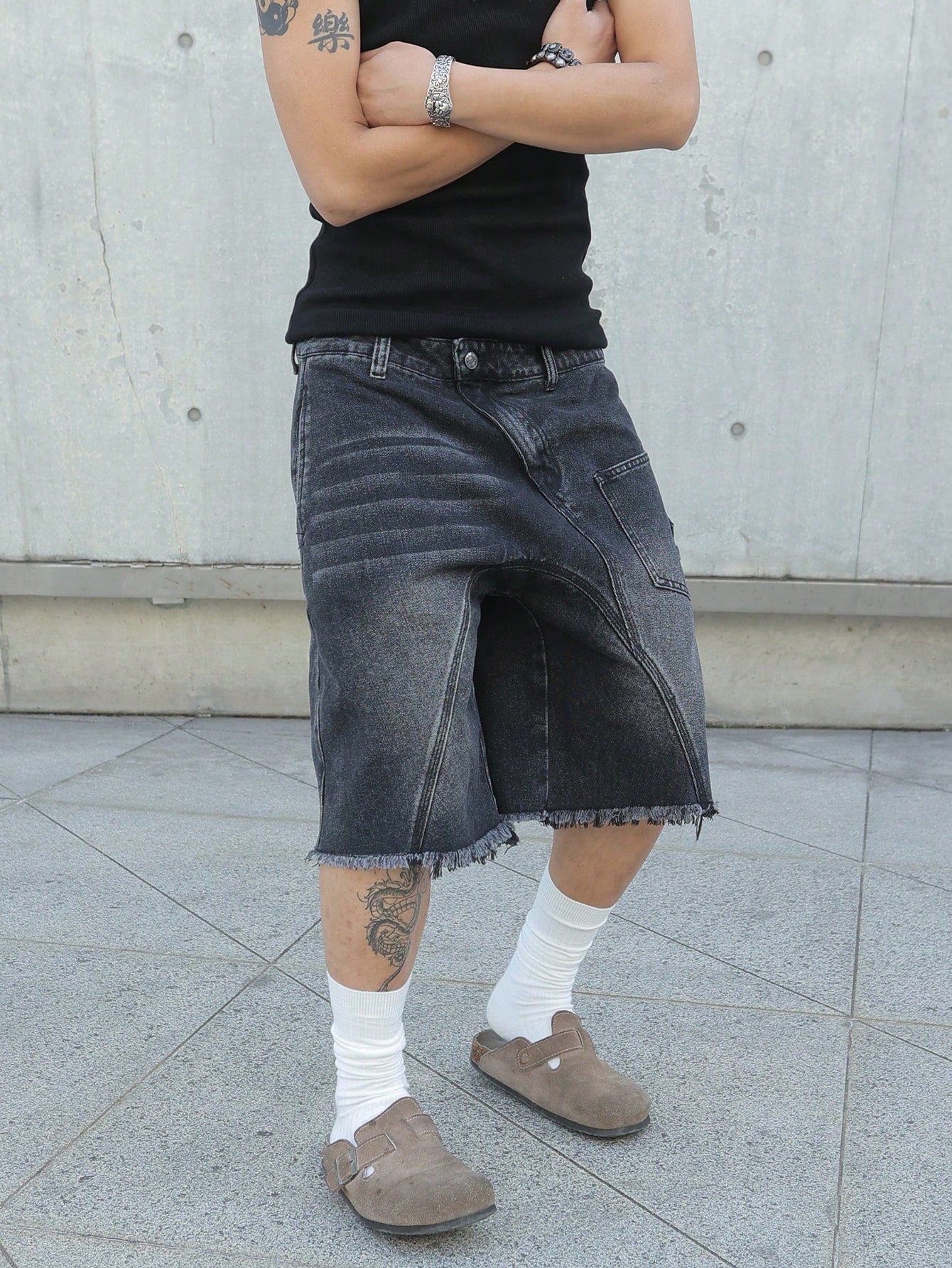 Shorts Denim Black Stusy
