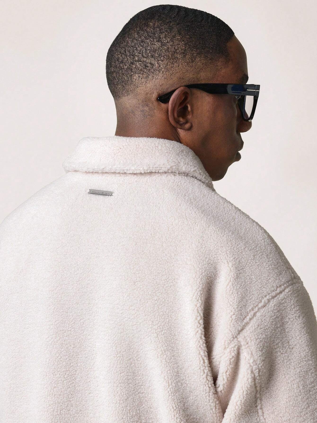 Jaqueta SUMWON Caixa Abotoada em Tecido Borg