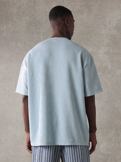 Camiseta SUMWON Veludo com Textura de Ajuste