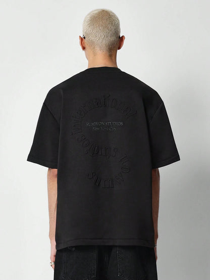 Camiseta SUMWON de Manga Curta Textura Gravada