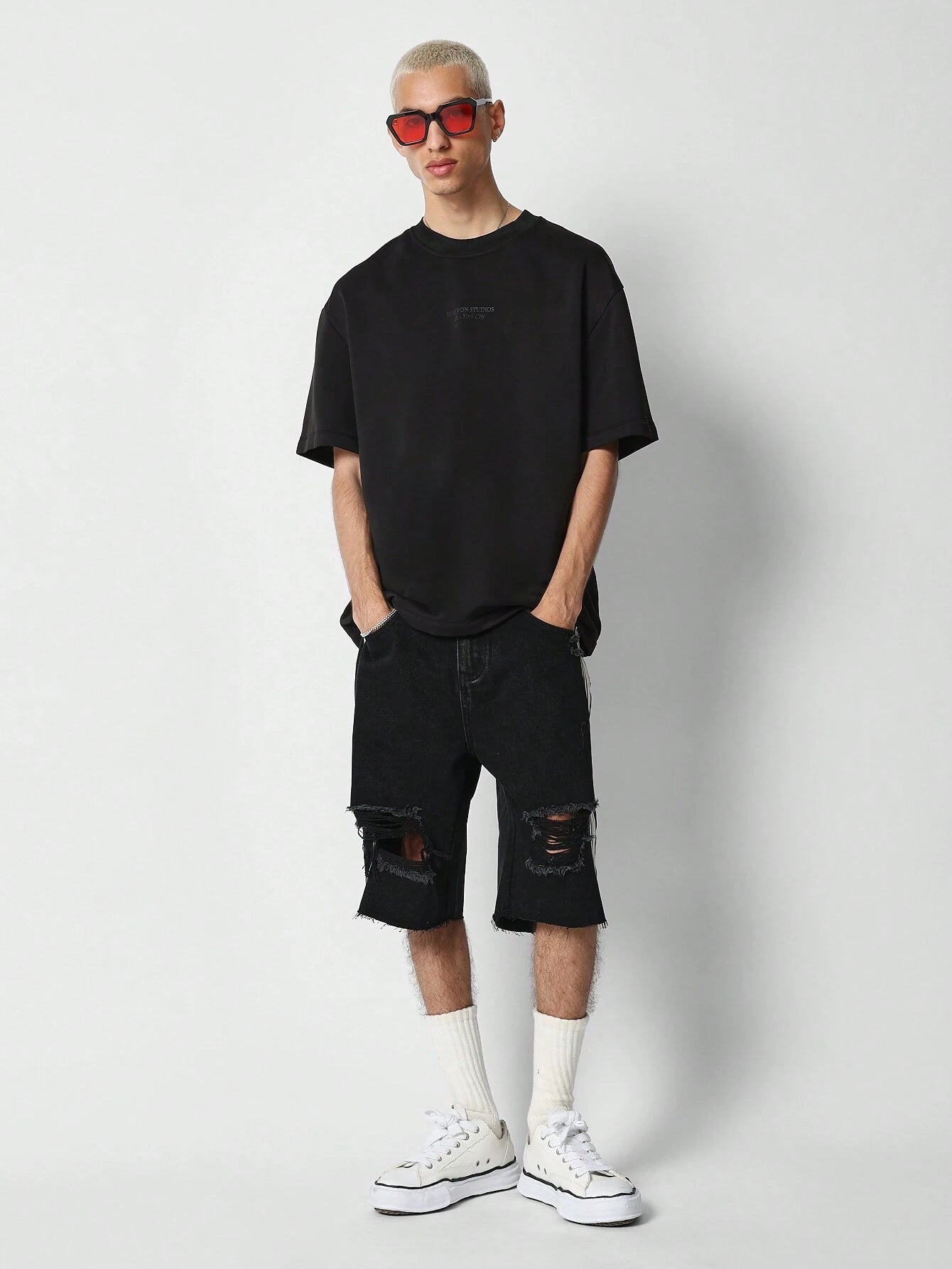 Camiseta SUMWON de Manga Curta Textura Gravada