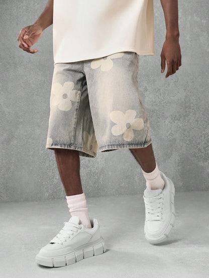 Shorts Denim Florals