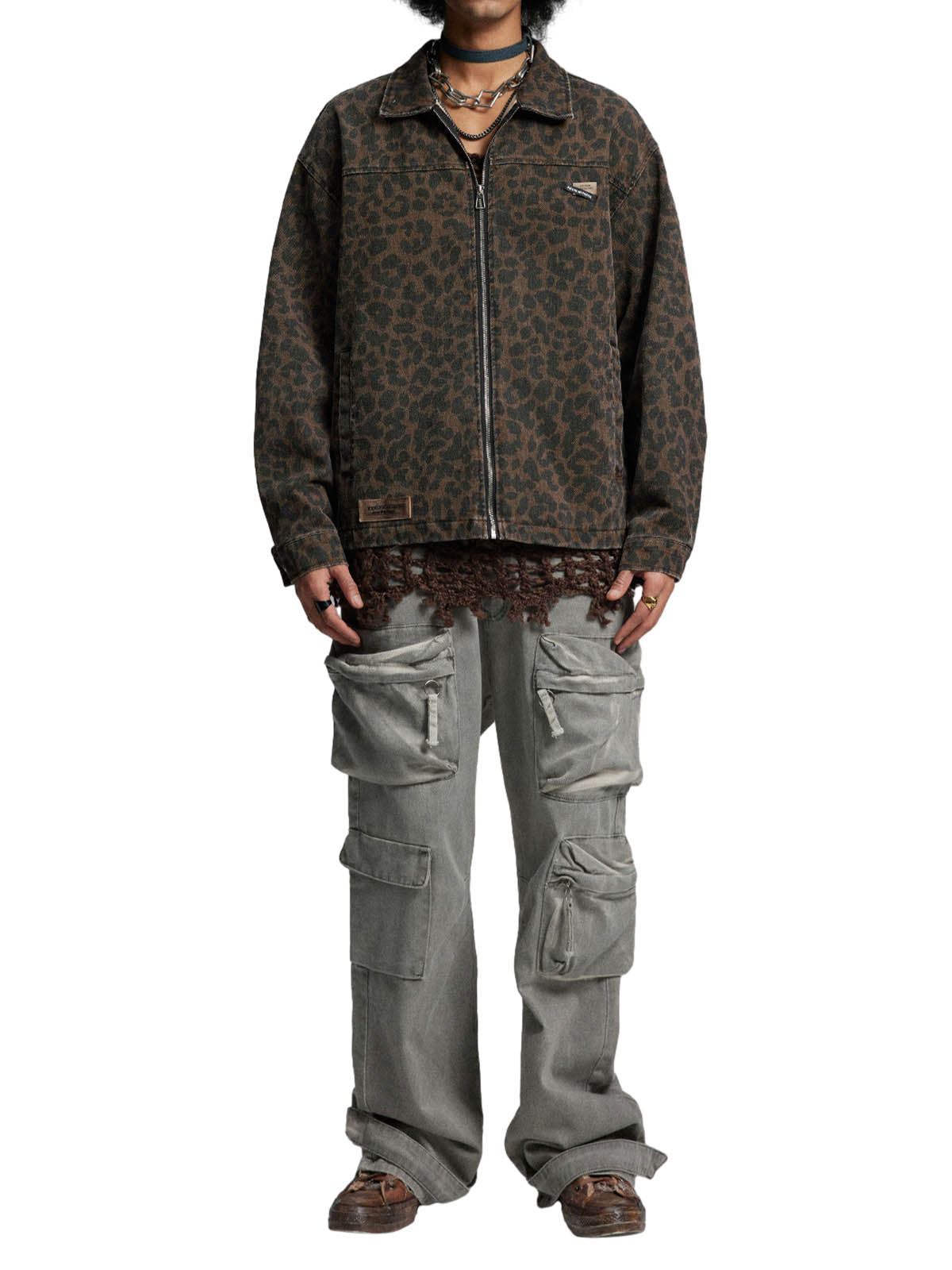 Jaqueta Vintage Washed Cheetah