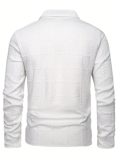 Camisa Polo de Manga Longa Casual