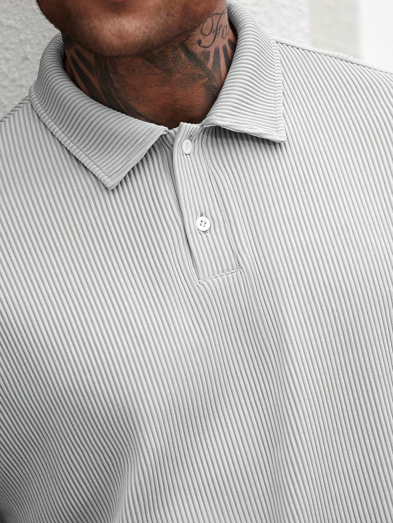 Camisa CasualCool Polo Curta de Abotoamento