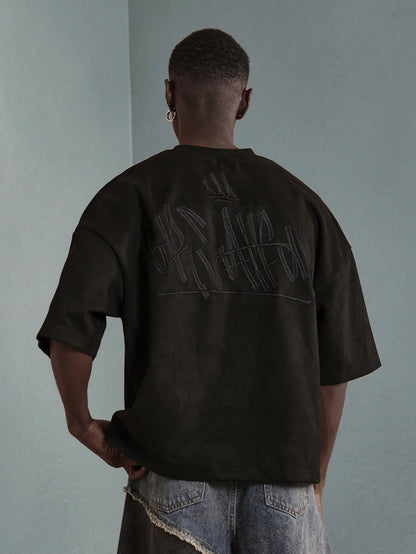 Camiseta Boxy Oversized Veludo