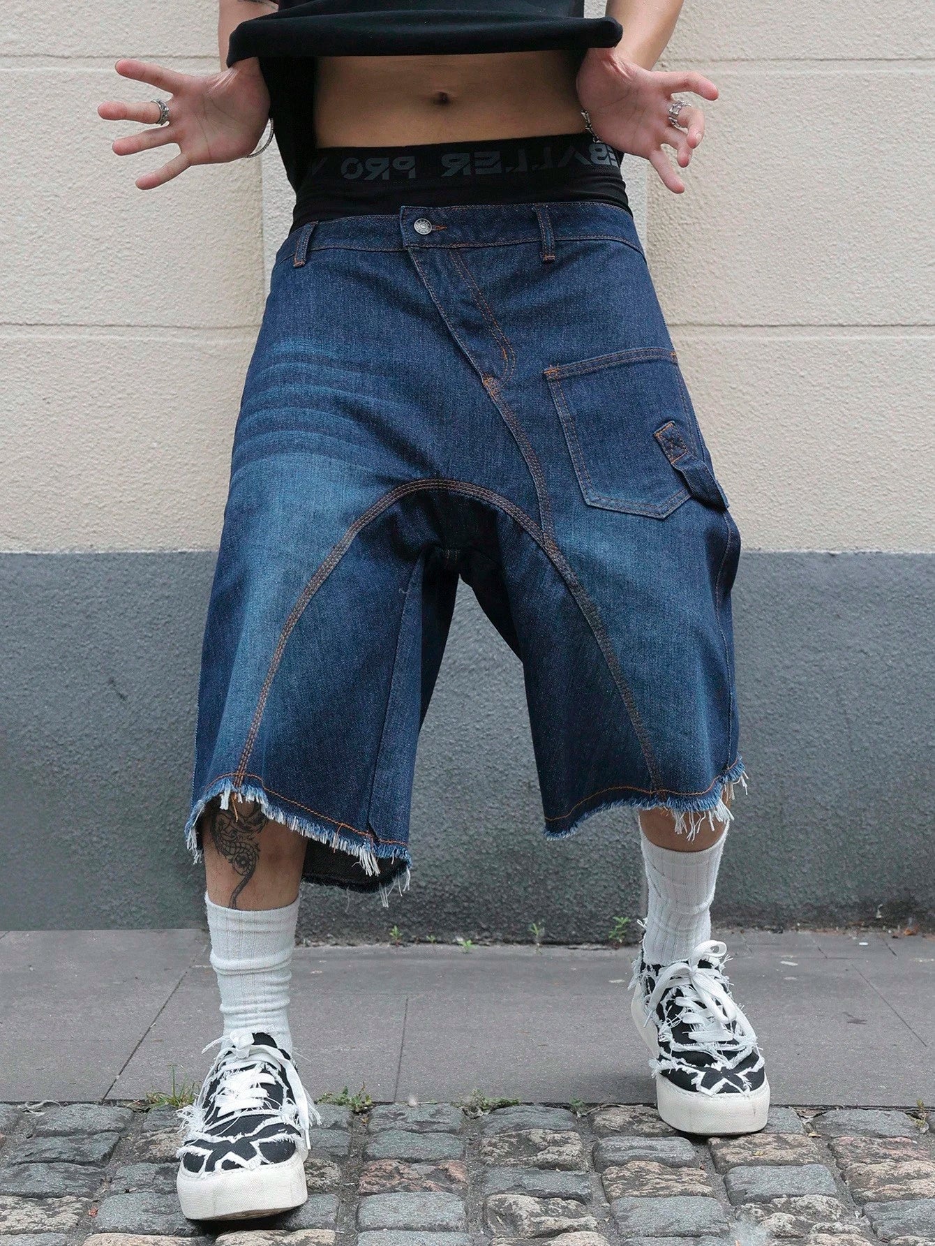 Shorts Denim Black Stusy