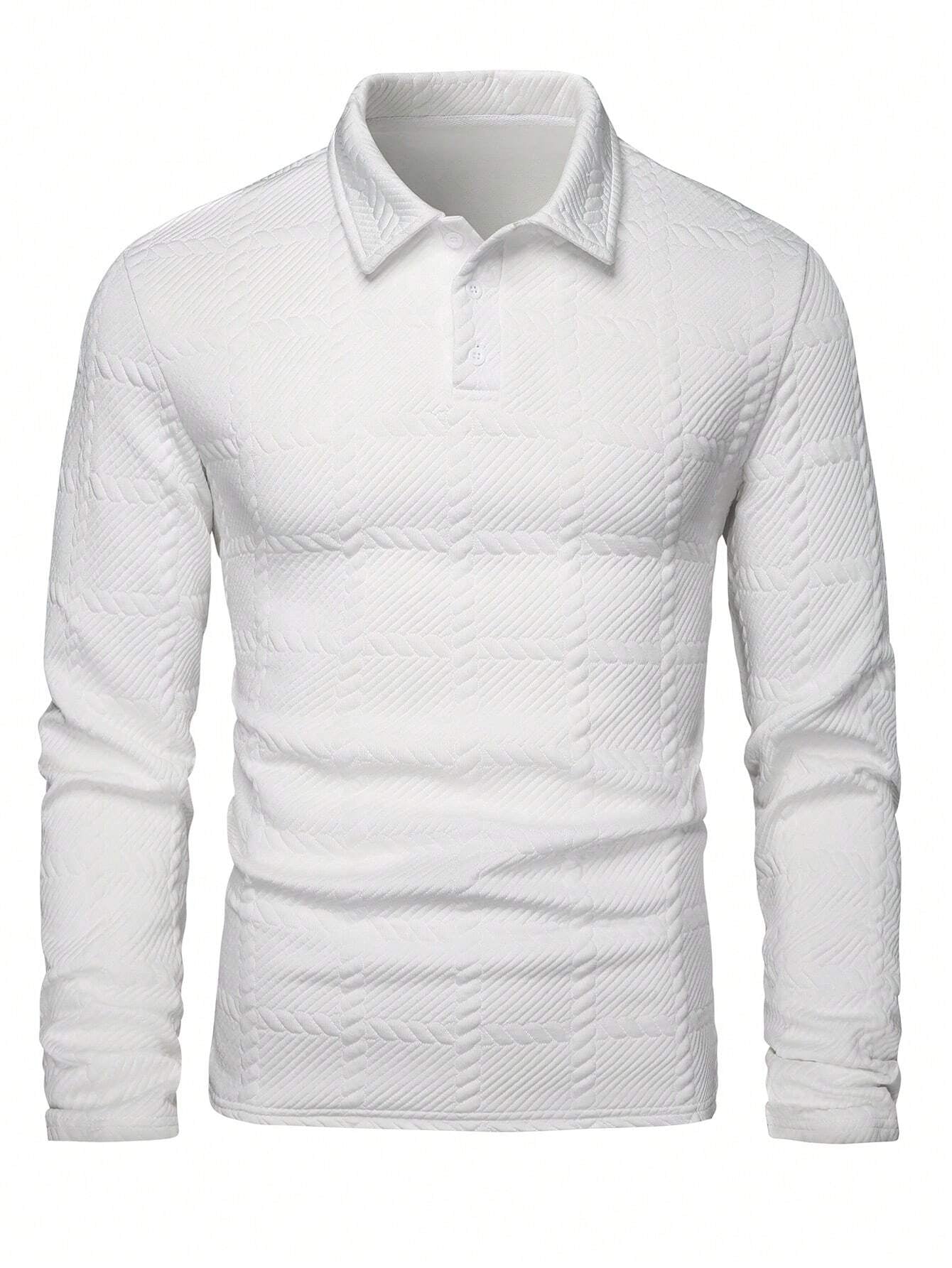 Camisa Polo de Manga Longa Casual