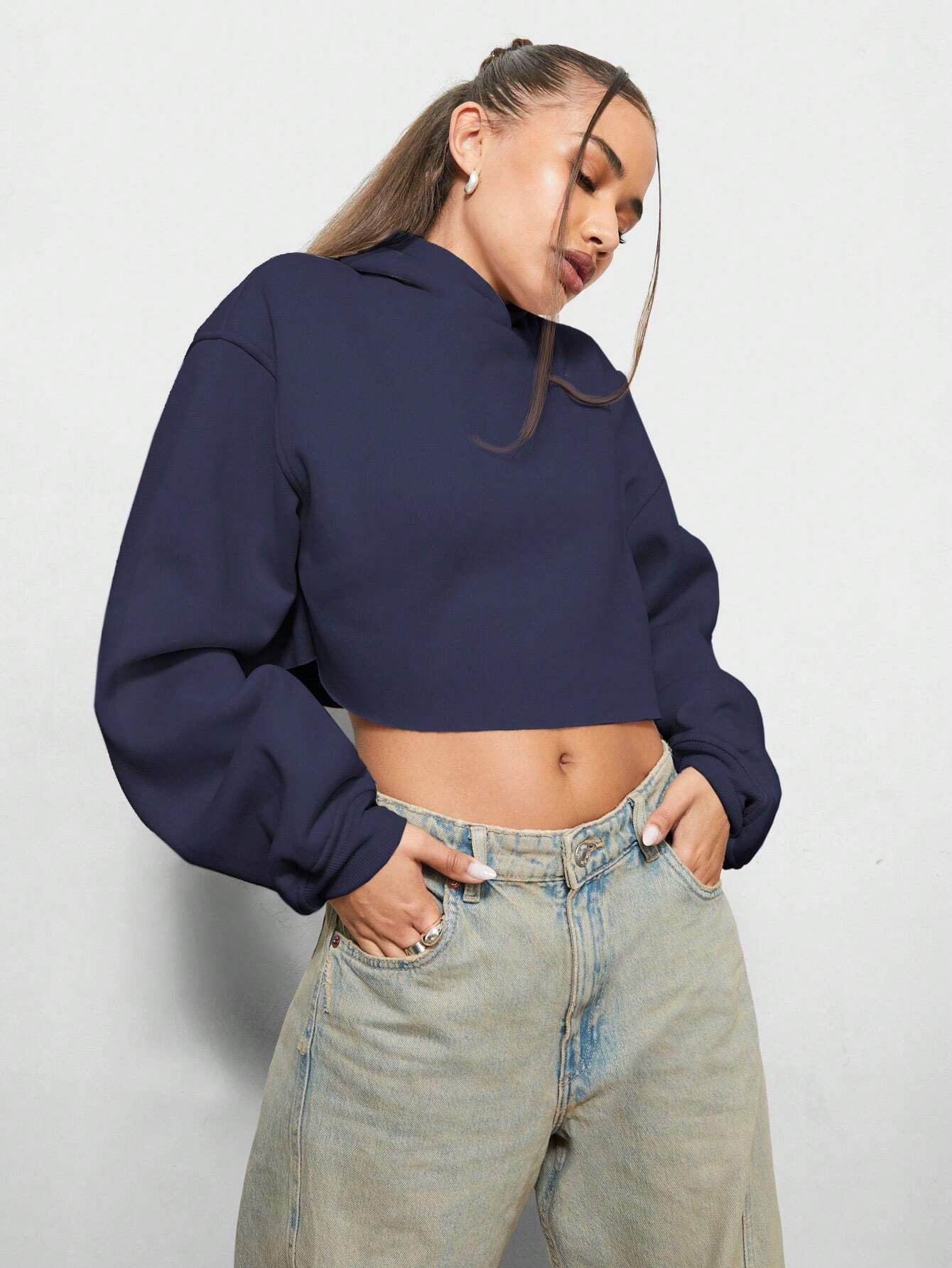 Moletom Oversized Cropped Loungewear