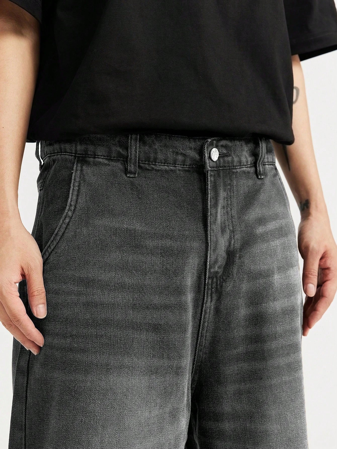 Shorts Denim Lavada Diagonal