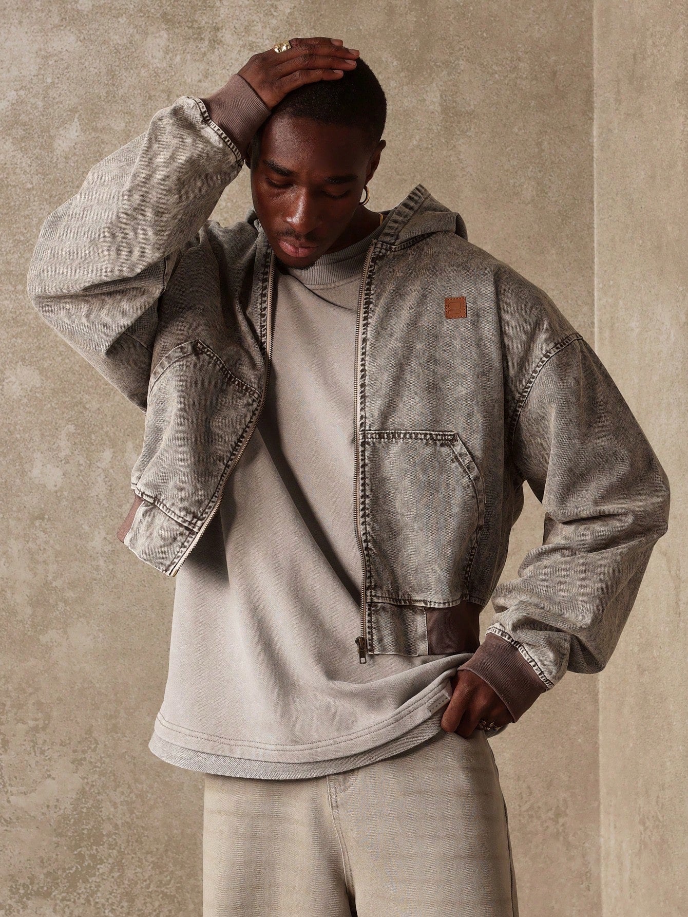 Moletom Bomber Crop Fit