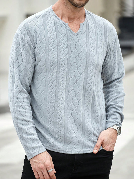 Camiseta CasualCool Casual de Manga Longa Ajuste Solto