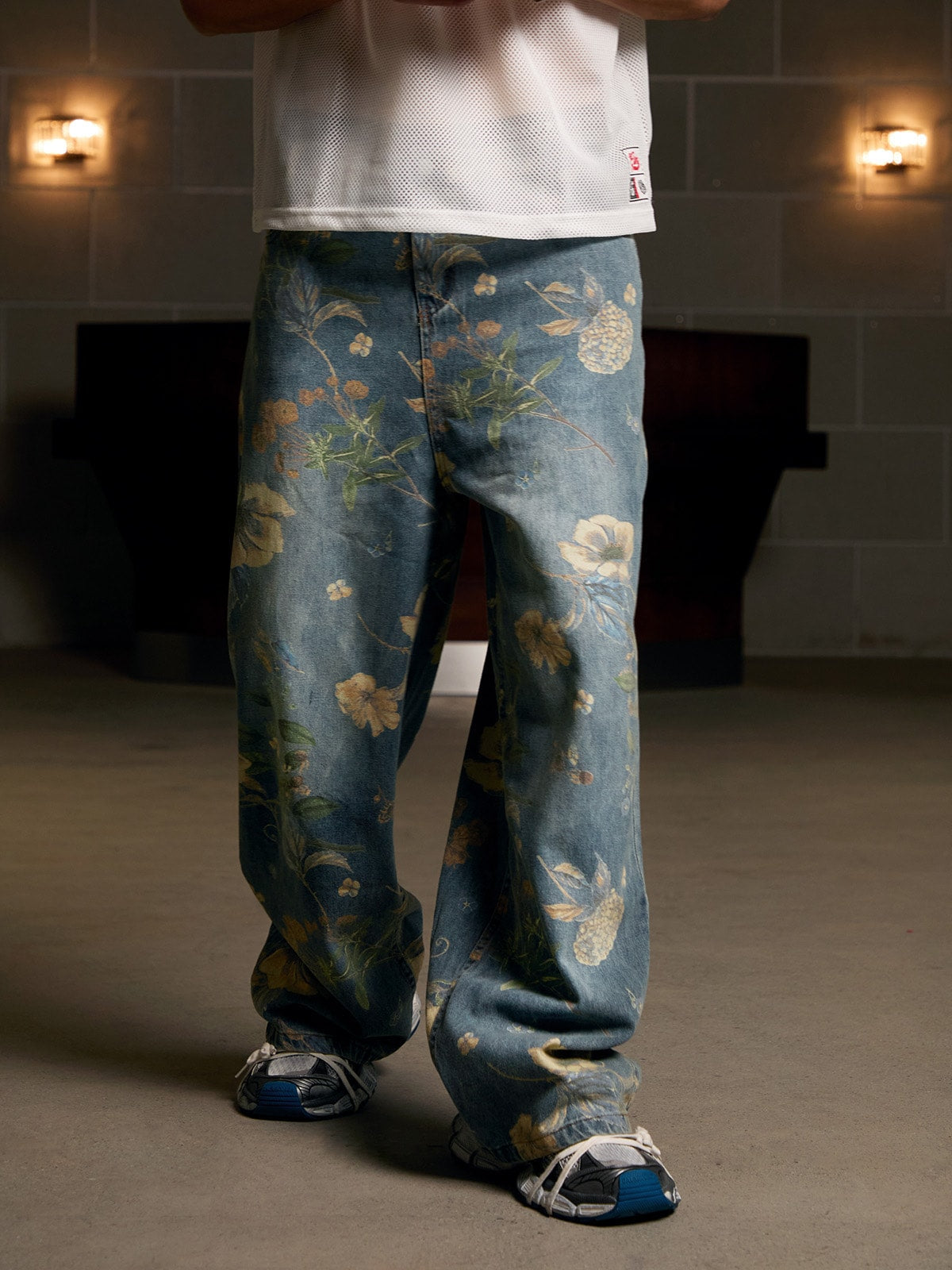 Calça Florals Carpenter Pant