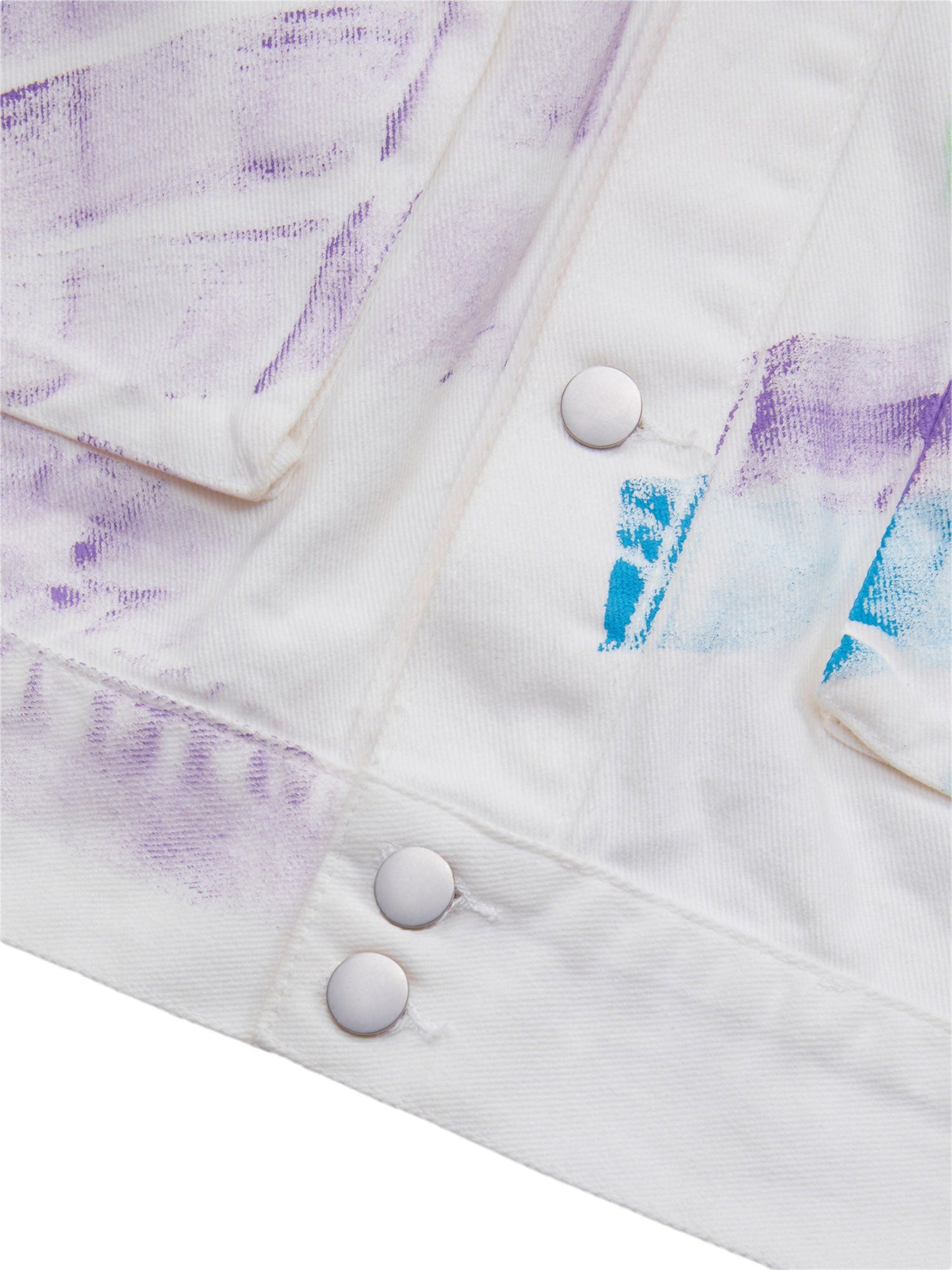 Thesupermade Hip-hop Hand-painted Graffiti Denim Jacket - 2010