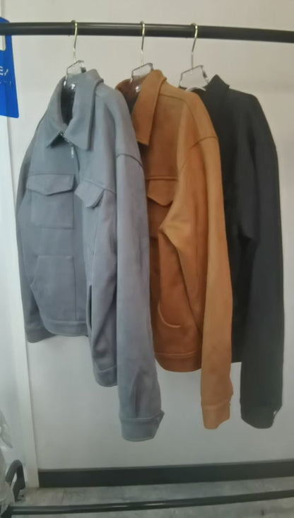 Jaqueta Vintage High Suede Casual