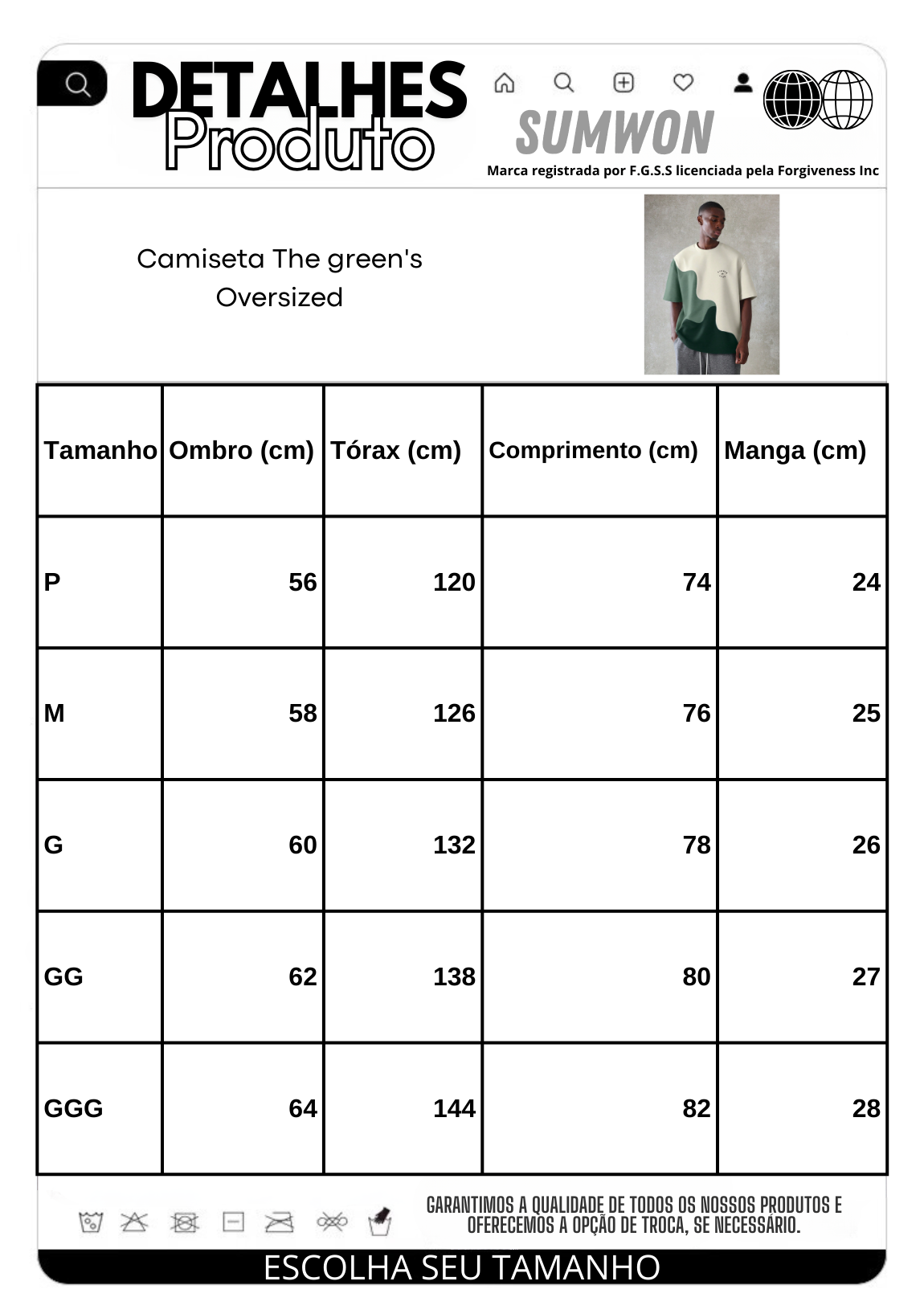 Camiseta The green's Oversized