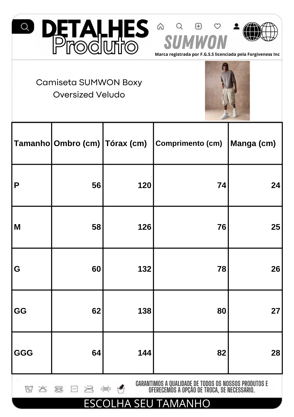 Camiseta Boxy Oversized Veludo