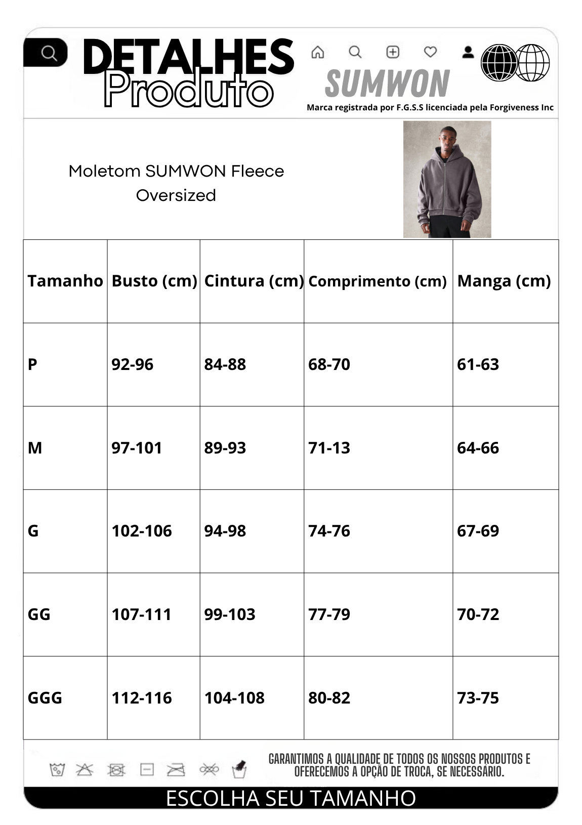 Moletom Fleece Oversized